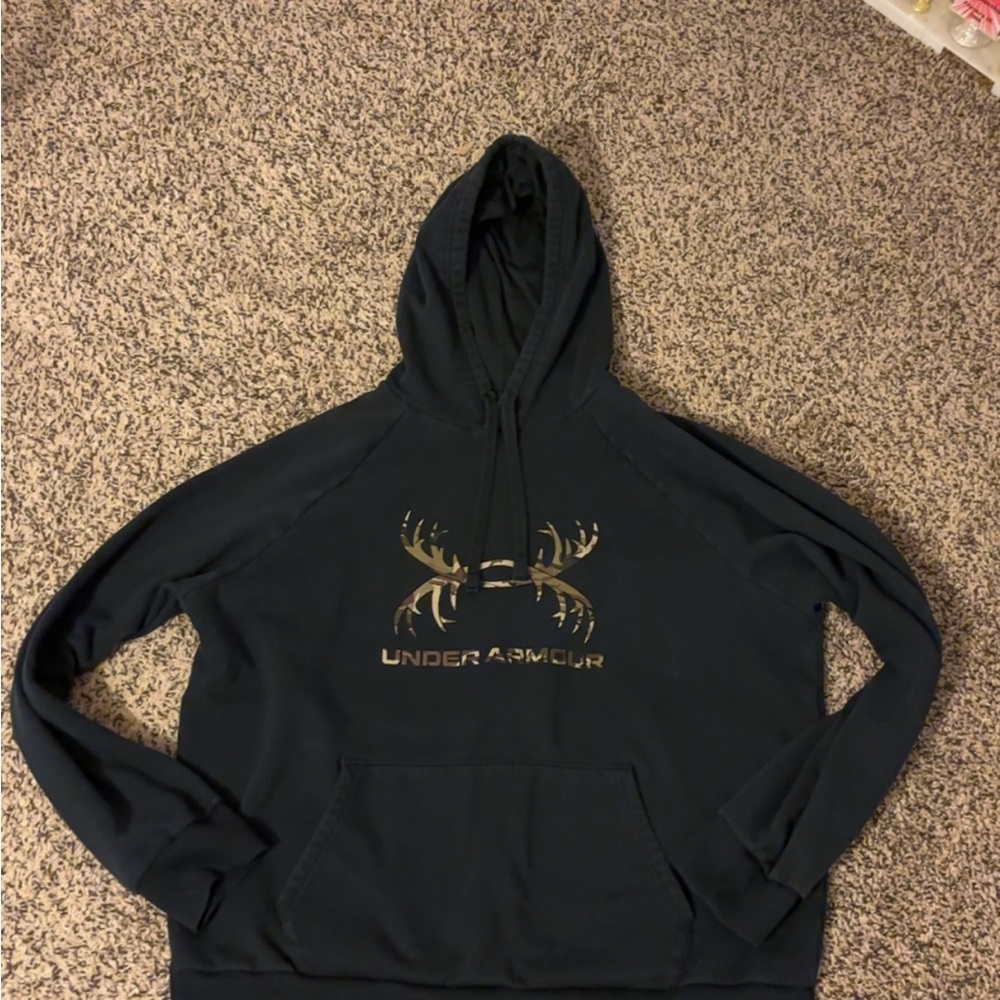 Under Armour Women's Black Hoodie with Camo Logo